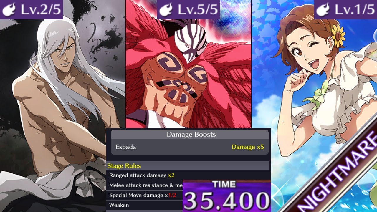 35.400 EX4 Ranged Espada Nightmare Guild Quest ~ Bleach Brave Souls