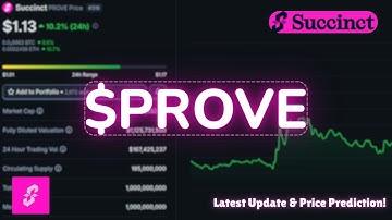 $PROVE is Looking Good! Succinct Network Latest Update & PROVE Coin Price Prediction!
