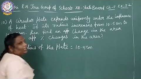 XII -  MATHS - TN SAMACHEER - Differentials and Partial Derivatives Ex.8.2 Q.No. 8,9,10 and 11