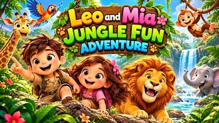 🦁 Leo & Mia’s Jungle Adventure | The Lion Who Taught Them a Big Lesson!