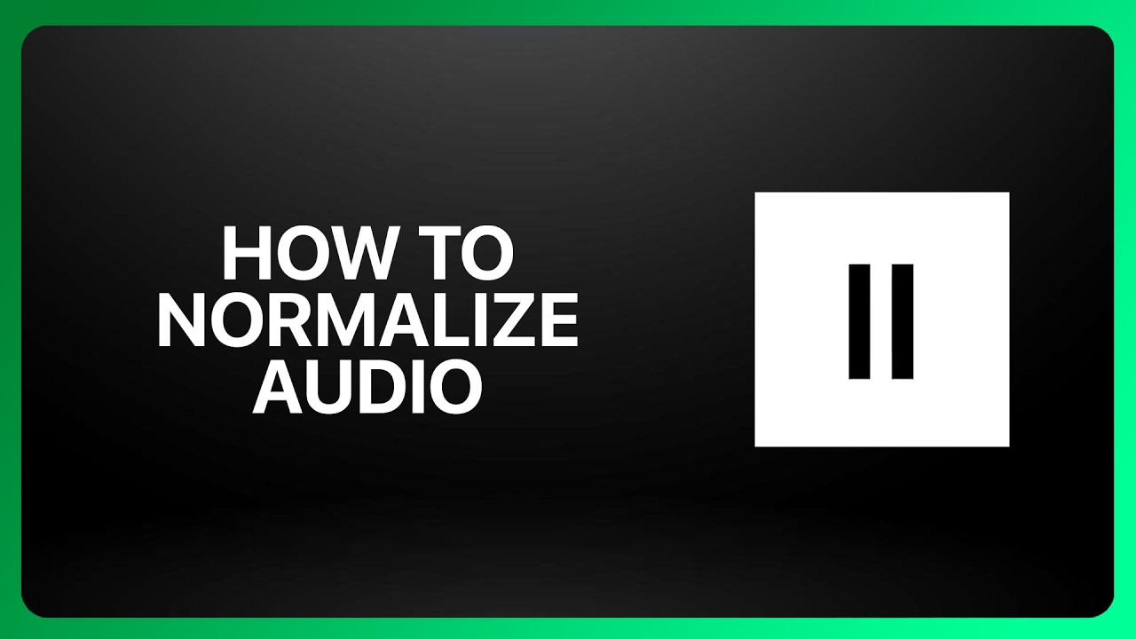 How To Normalize Audio In ElevenLabs ! Tutorial - YouTube