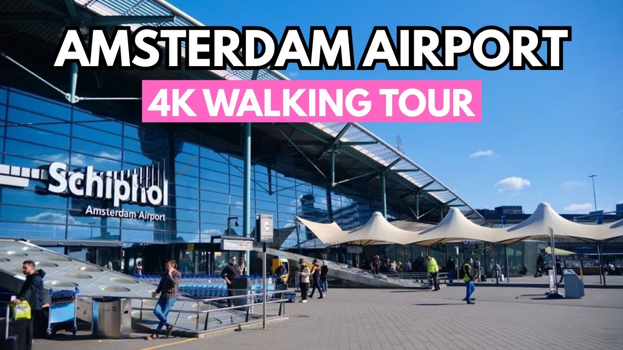 Amsterdam, Niederlande | Flughafen K Amsterdam Schiphol | Terminal-Rundgang 4K
