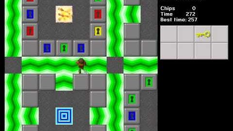 CCLP1 level 105 solution - 257 seconds