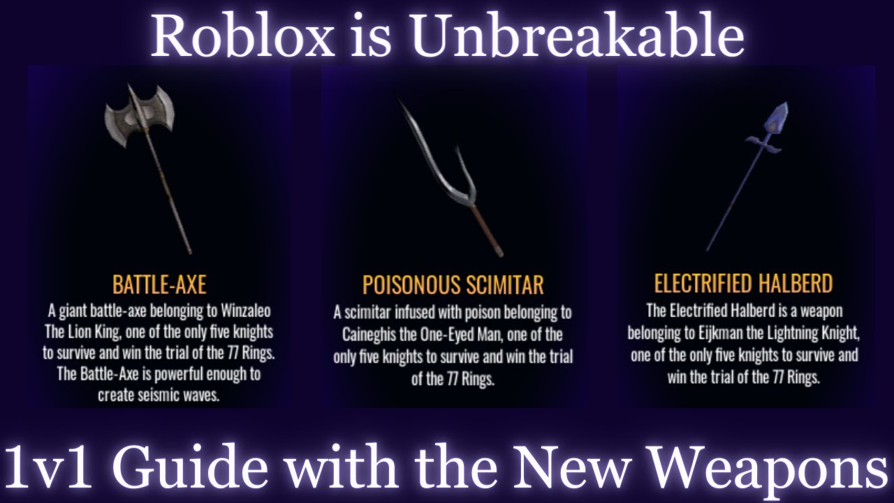 UNBREAKABLE ITEMS - Roblox