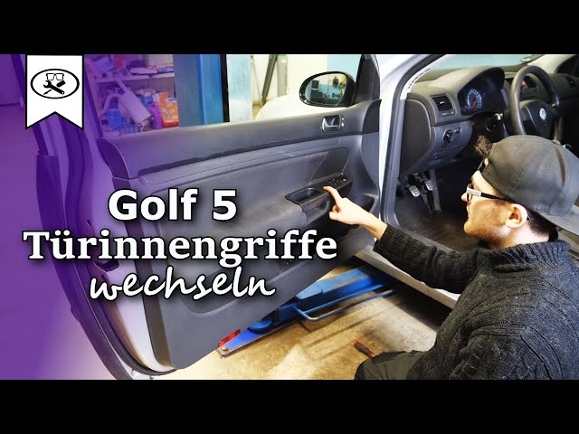 VW Golf 5 Türinnengriff wechseln, Changing the VW Golf 5 inside door  handle, Tutorial