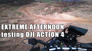 Tenere 700 extreme afternoon fun, off road testing DJI Action 4