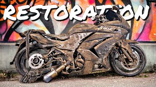 KAWASAKI NINJA 250R Restoration | Restored KAWASAKI TwoStroke Motorcycle | Old Bike Restoration