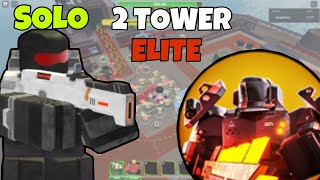 SOLO ELITE WITH TWO TURRENTS | TOWER DEFENSE X ROBLOX