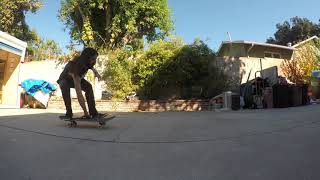 Freaky Friday Old School Skate Trick Challenge Flatland 360 flip no comply