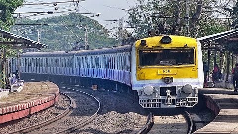 Huge Curvy Howrah-Midnapore Conventional EMU Local Train enter Curvy Station | South Eastern Railway