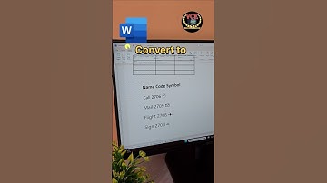 MS Word text to table how to convert | MS Word me text ko table me kaise convert karen