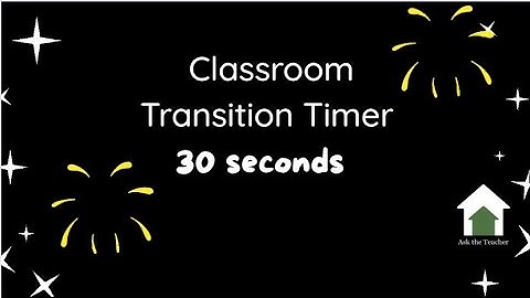 30-Second Classroom Transition Timer
