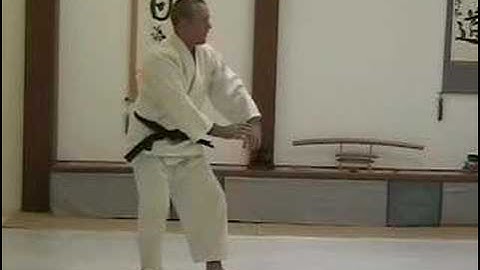 Ukemi: Back roll from standing position - Slow Motion