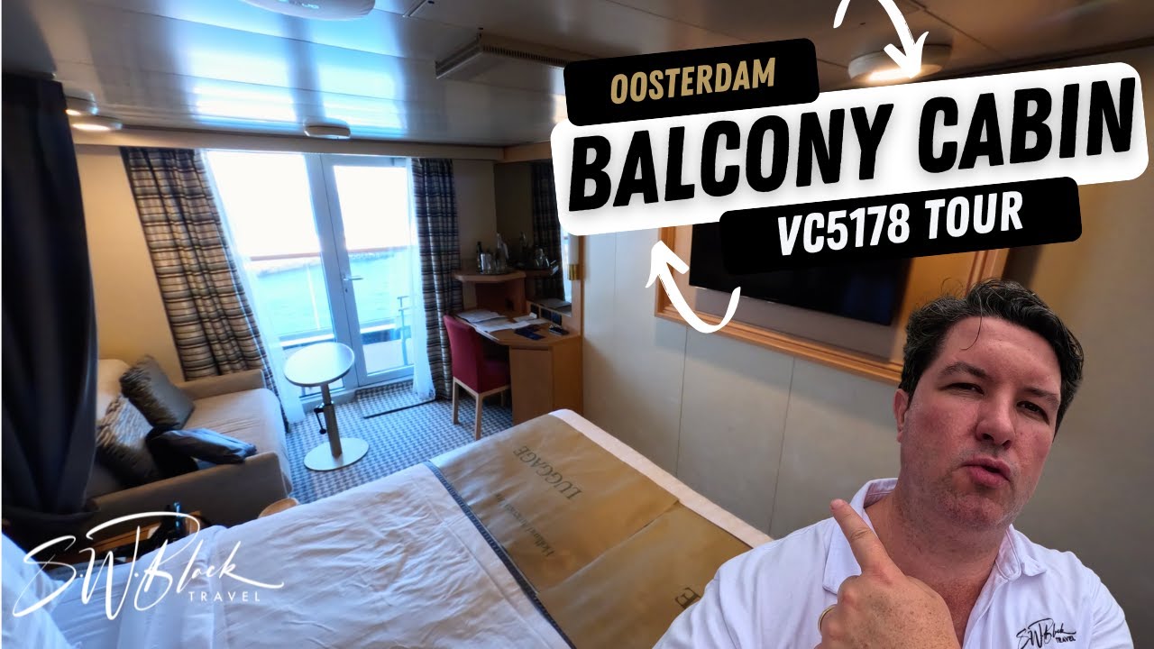 Holland America Oosterdam Verandah Stateroom Tour VC5178 | Is This Balcony Cabin Worth Booking?