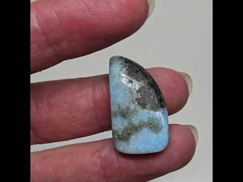 Ларимар - кабошон 22,7 ct, видео 1