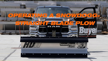 SnowDogg Tech Support: Operating A SnowDogg® Straight Blade Plow