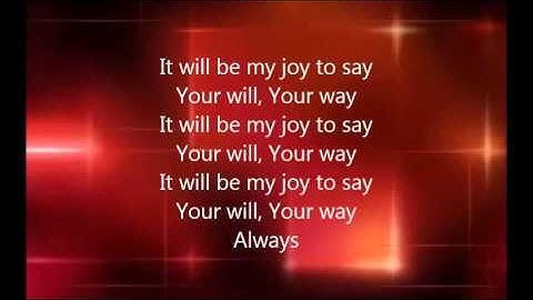 Chris Tomlin - Lay Me Down with Lyrics