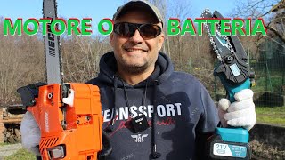 Motosega A Batteria Vs Motosega A Motore Motosega Seesii Batteria O Motore Recensione Seesii