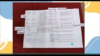 LEARNING OUTCOME 3 LESSON PLANNING