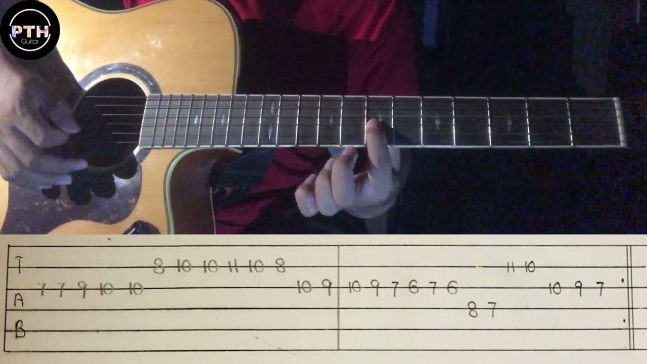 တုနှိုင်းမဲ့ရတနာ guitar intro tutorial by@pthguitar
