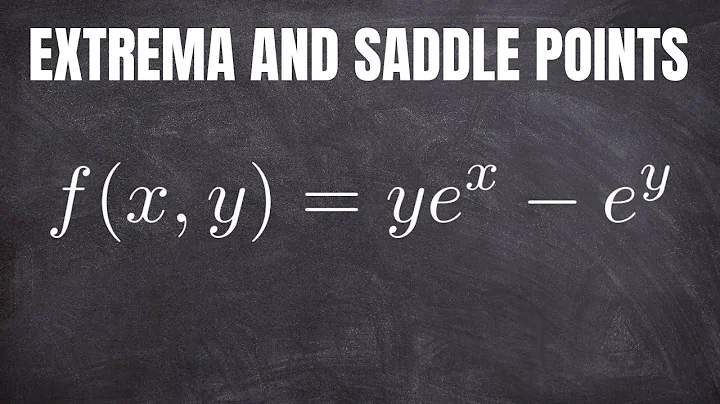 Find all Maxima, Minima, and Saddle Points for f(x,y) = ye^x - e^y