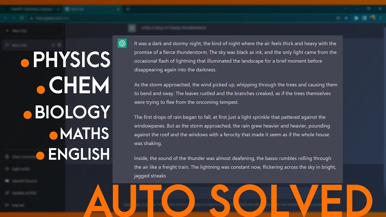 How Students can Use Chat GPT for Auto Completing School Tasks - YouTube