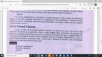 What is Friend Classes in OOP with example Urdu/Hindi Tutorial | OOP |C++