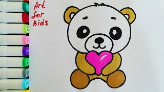 How To Draw A Teddy Bear - US National Teddy Bear Day