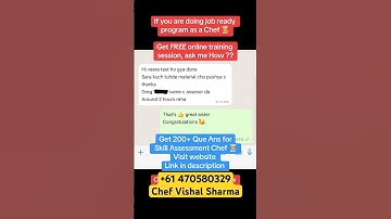 Job ready program Chef training #jrp get 200+ Question Answers for Skill Assessment Chef #chef Aus