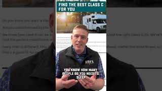 Heres how to find the right Class C Camper for you!