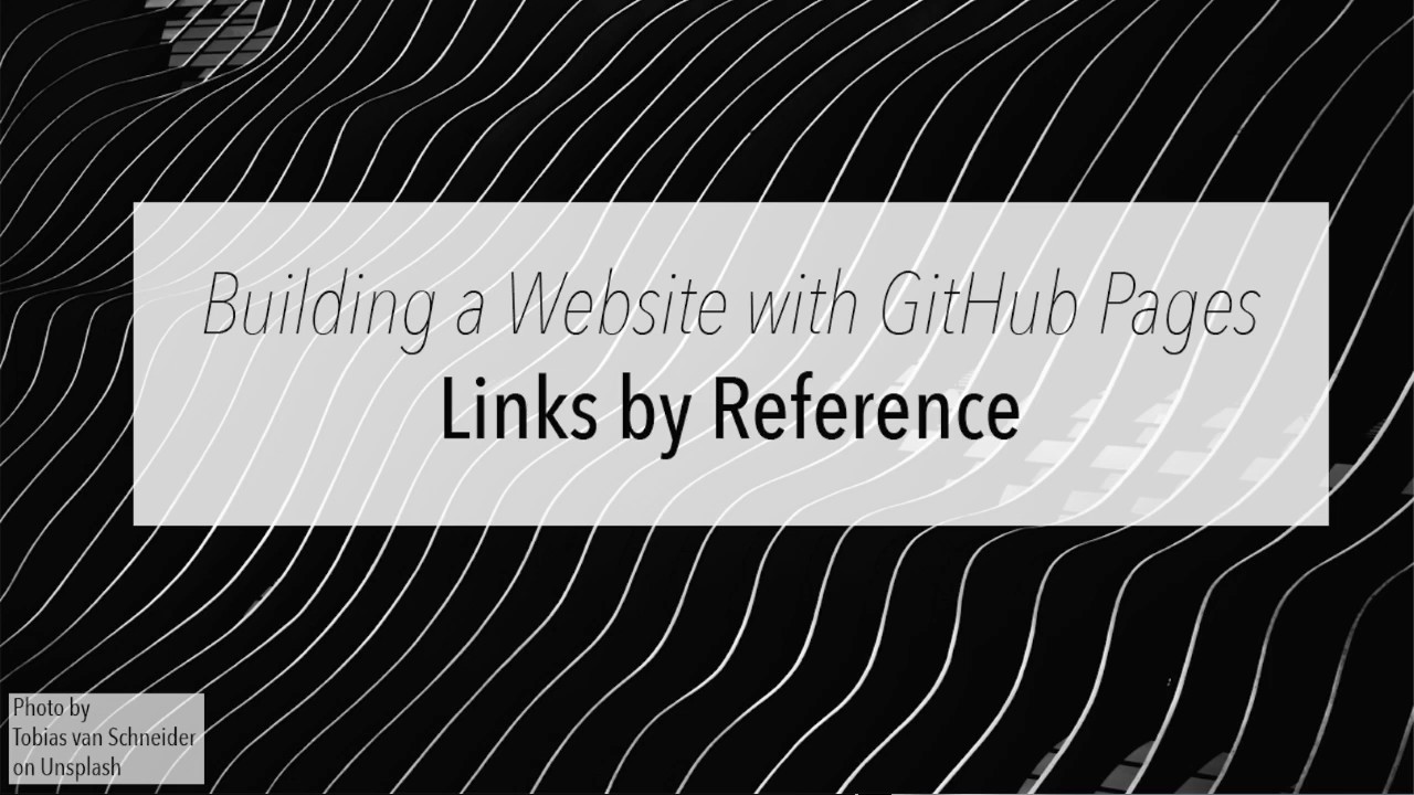 GitHub Pages: Links by Reference - YouTube