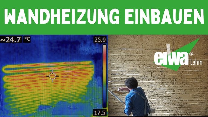 Wandheizung mit Lehmputz selbst bauen- Innendämmung mit Lehm als  Speichermasse für Infrarotheizung. 