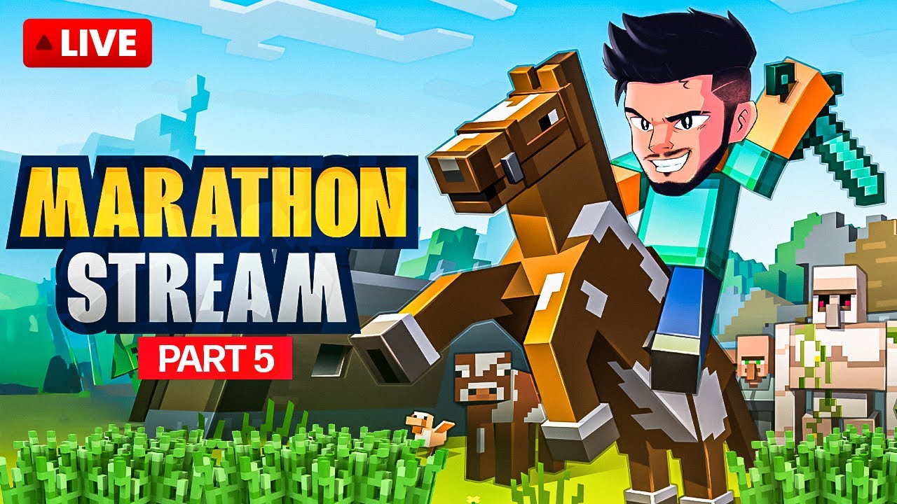 Minecraft Marathon Build HARDCORE MODE MINECRAFT MARATHON - PART 5 | SCOUT IS LIVE - YouTube