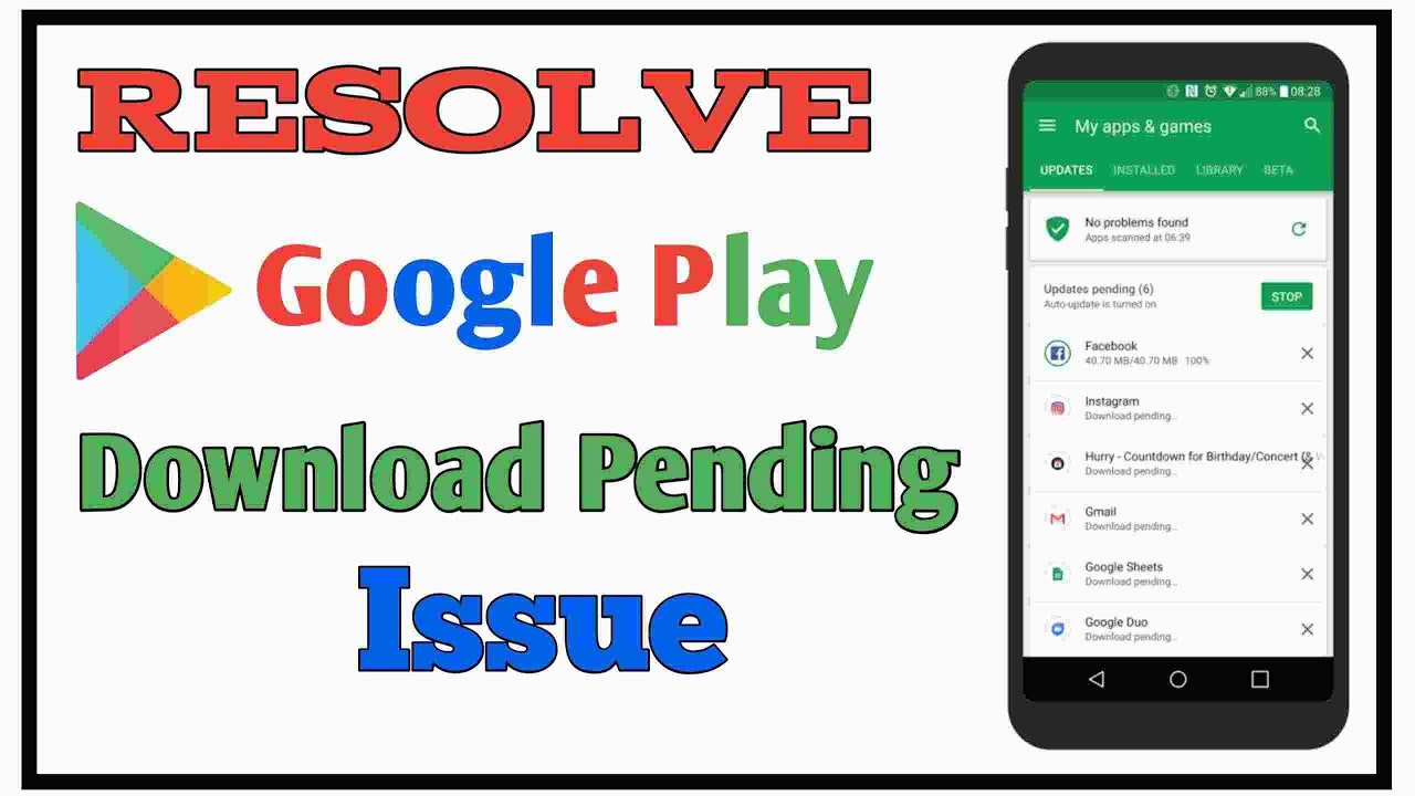 Play Store Pending Problem Solved | Fix Playstore Download Pending ...