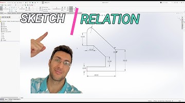 SolidWorks Sketch Tutorial for Beginners sketch relations step by step