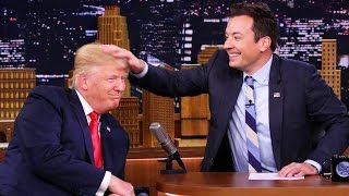 Jimmy Fallon Messes With Donald Trump's Hair, Promotes Notion That Trump Is a Normal Human