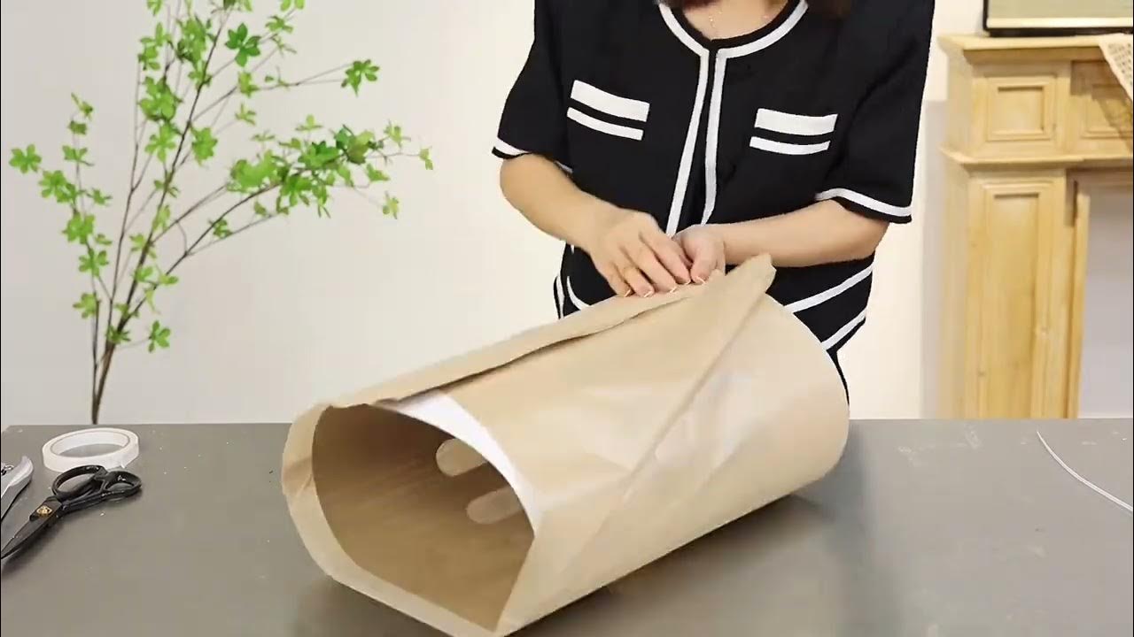 how to use lining paper for bouquet arrangement YouTube