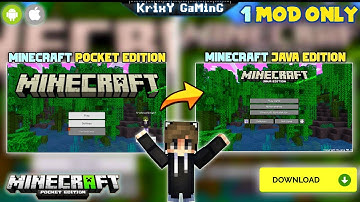 1 MOD TURN YOUR MCPE INTO JAVA EDITION | BEST ADDON TO CONVERT MINECRAFT PE INTO JAVA EDITION !