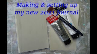Making & setting up my new journal #1