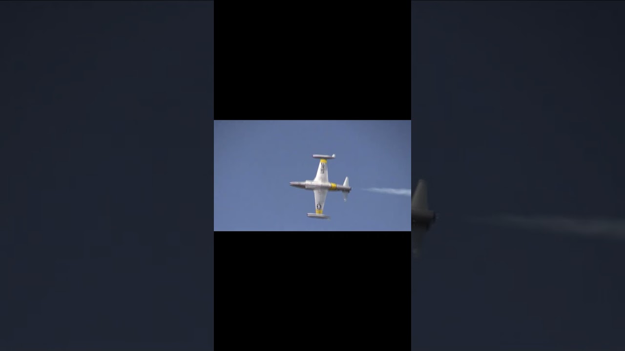 T-33 Shooting Star Double Aileron Roll at NAS Oceana, Virginia (9/20/2025)