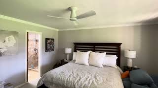 Fanimation Kute Flush Mount In A Bedroom