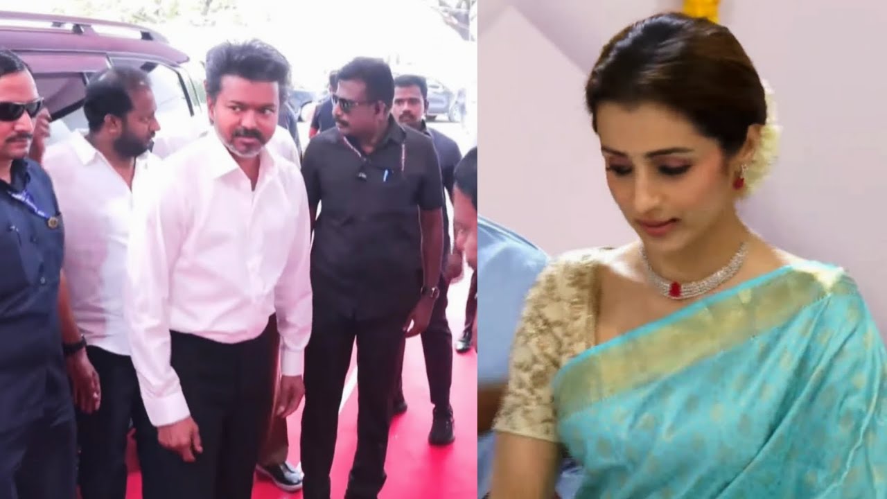 CM Vijay & Trisha Entry at Swearing-In Ceremony | Tamilnadu Chief Minister Vijay | Tvk Vijay
