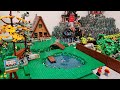 LEGO City A-Frame Cabin Integration &amp; Raised Train Operational