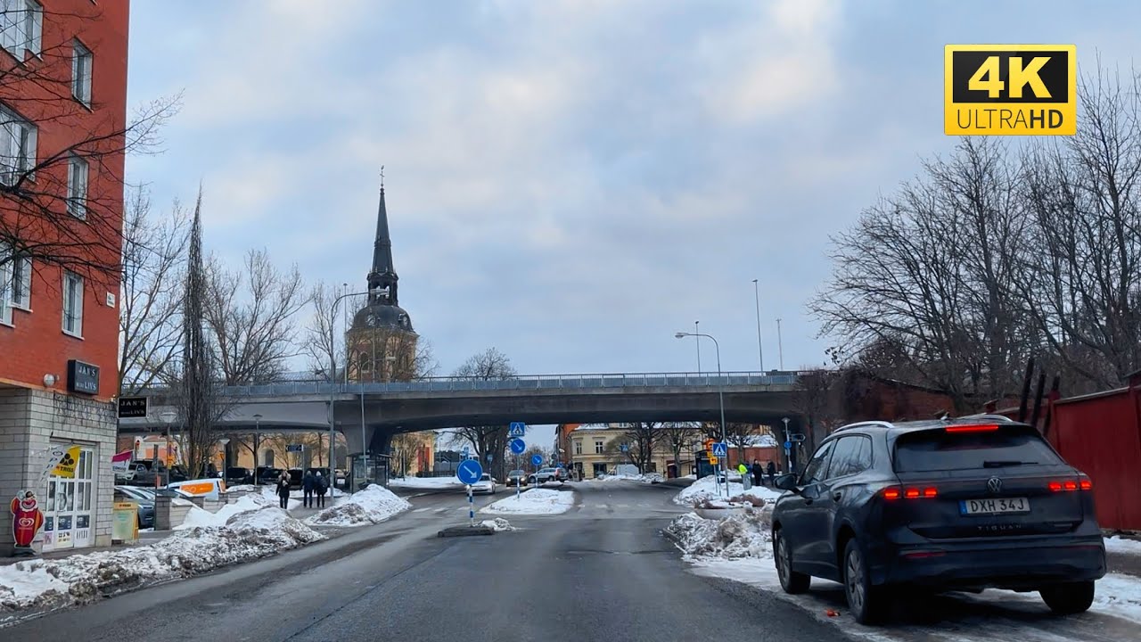 Driving in snowy weather | Driving in Sweden 🇸🇪 - YouTube