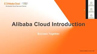 Alibaba Cloud Partner Orientation session with Redington - 7Jan2021