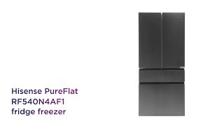 Hisense PureFlat RF540N4AF1 Fridge Freezer - Black Steel | Product Overview | Currys PC World