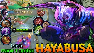 New King Hayabusa Legendary Gameplay! - Top 1 Global Hayabusa by Gosu. - Mobile Legends
