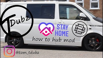 vw transporter hub mod stance coilovers #stance+ #vwt5 #vwt6