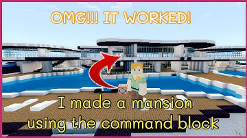 How to build a house in Minecraft using the command block ( Updated Command Code ) 2023 Code