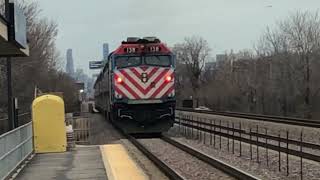 Metra UP-NW 722 Departing Irving Park Station